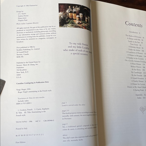 SIGNED Roger Verge’s Entertaining the French Style Vintage Hardcover Book - Picture 9 of 16